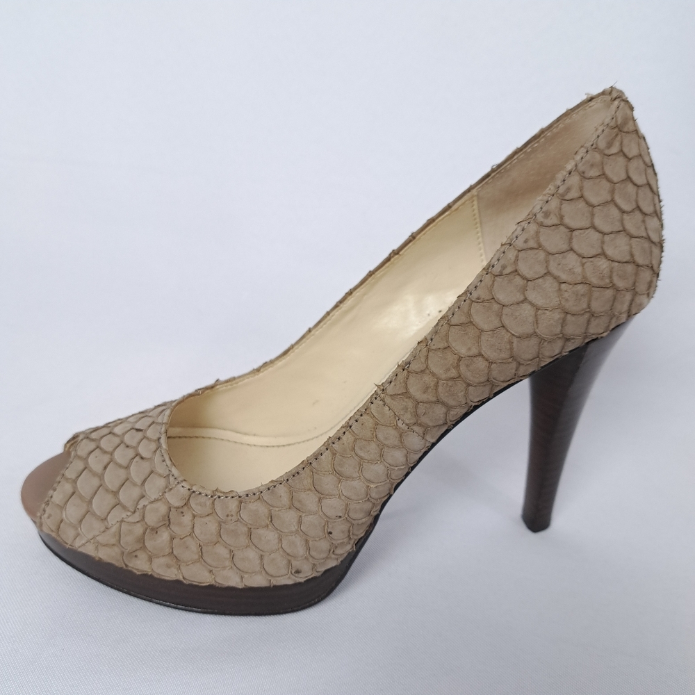 Calvin Klein Sandie Peep Toe Platform Heels